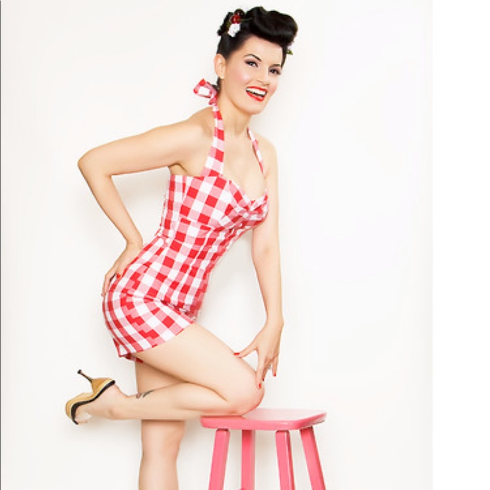 Bernie Dexter Belle Halter Romper Playsuit- M